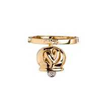 Ring Chantecler Woman Campanelle in Yellow Gold Diamante 18234 - 18234-13